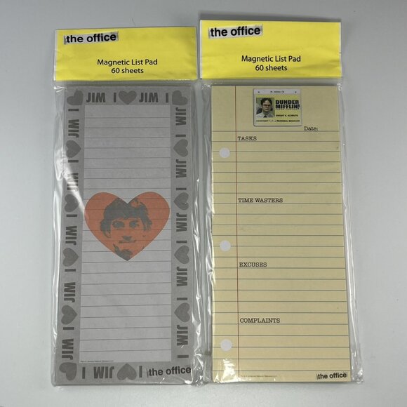 NBC's The Office TV Show Notepads, Magnets & Pens | Dwight, Jim, Michael - Picture 5 of 8